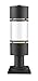 Z-Lite 553PHB-533PM-ORBZ-LE Outdoor LED Post Mount Light, Oil Rubbed Bronze