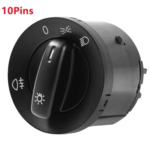Control luz antiniebla y faros regulable boton de salpicadero VW Jetta Tiguan 4