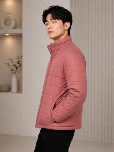 Image of TAGAS JACKET|mans Winter Puffer Jacket| Men's Solid Black Quilted Puffer Jackets | Lightweight Warm Winter Wear | Full Sleeve Front Zip Closure | Casual Outdoor Travel Jacket for Men