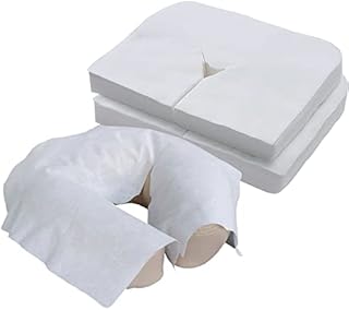 Soulpad Wellbeing Disposable Face Cradle Covers Massage Table Covers - Hygienic, Ultra-Soft, Non-Woven Fabric Face Rest Cover for Spa, Salons and Tattoo Parlors, Pack of 100