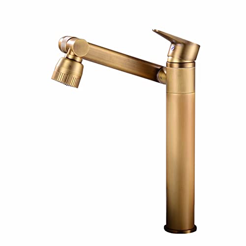 Robinet mitigeur noir antique b à double mode pour lavabo