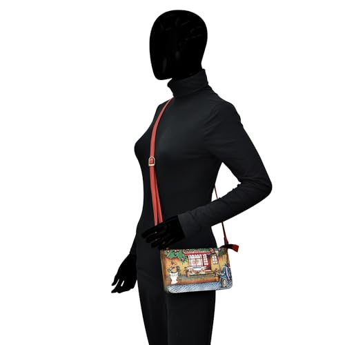 Anna by Anuschka Original Hand-Painted Crossbody Organizer-Leather Handbag for Women4