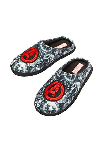 Marvel Avengers, Zapatillas para hombre y niños mayores, color negro, talla 7-12, Black, 42 1/3 EU