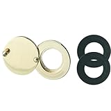 Peephole Cover,Copper Door View Protector Peephole Cover,Peep Hole Covers for Peep Holes for Door,Home Security Privacy Protection with Self-Adhesive Installation Tools (Gold)