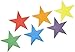 Poly Enterprises Vinyl Poly Star, Assorted Colors, 10" x 10" x 3/16" Thick (Pack of 6)