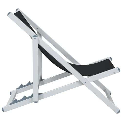 Chaise de plage pliable résistante aux intempéries lot de 2 alu