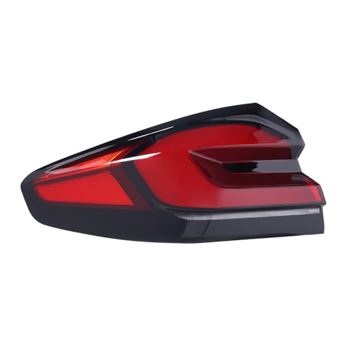 LED Tail Light Assembly for BMW 5 Series G30 2021 2022 Left Driver Side Outer Rear Tail Lamp Replacement Red&Clear Lens Black Housing (Left Driver Side)