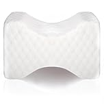 ZHABAYEN Knee Pillow for Sleeping on Side, Memory Foam Leg Pillow with Washable Cover, Side Sleeper Cushion to Relieve Lower Back, Knee, Hip And Joint Pain