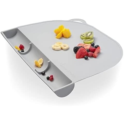 UpwardBaby Silicone Placemats for Toddlers - Baby Placemats for Restaurants - Non Slip Silicone Mat for Baby Eating Restaurant - Baby Silicone Mat - Baby Eating Mat - Toddler Table Mat for Eating Cover