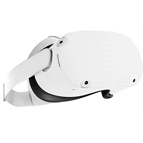 Oculus Quest 2 VR Shell Front Face Protector, Silicone Front Protective Cover for Oculus Quest 2 VR Headset, Washable Anti Scratch Anti Shock Anti Dust (Clear)
