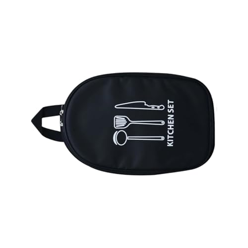 Oxford Fabric Kitchen Gear Organizers with Separate Slots for Safe Transport Outdoor Cooking Accessories Utensil Bag Pouch