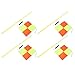 Irfora Soccer Poles, Corner Flags Set with 4pcs Square Flags 4pcs 2 Section 1.5m for Soccer Field Training, Quick Setup, Thick Plastic