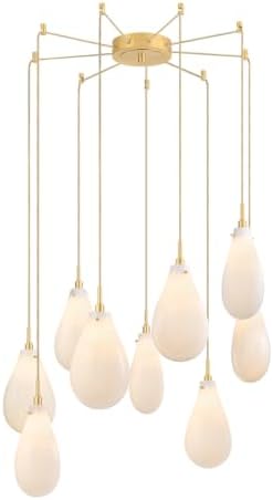 Hudson Valley Lighting 3909-AGB Ironwood - 9 Light Chandelier - 38.25 Inches Tall and 30 Inches Wide - Aged Brass
