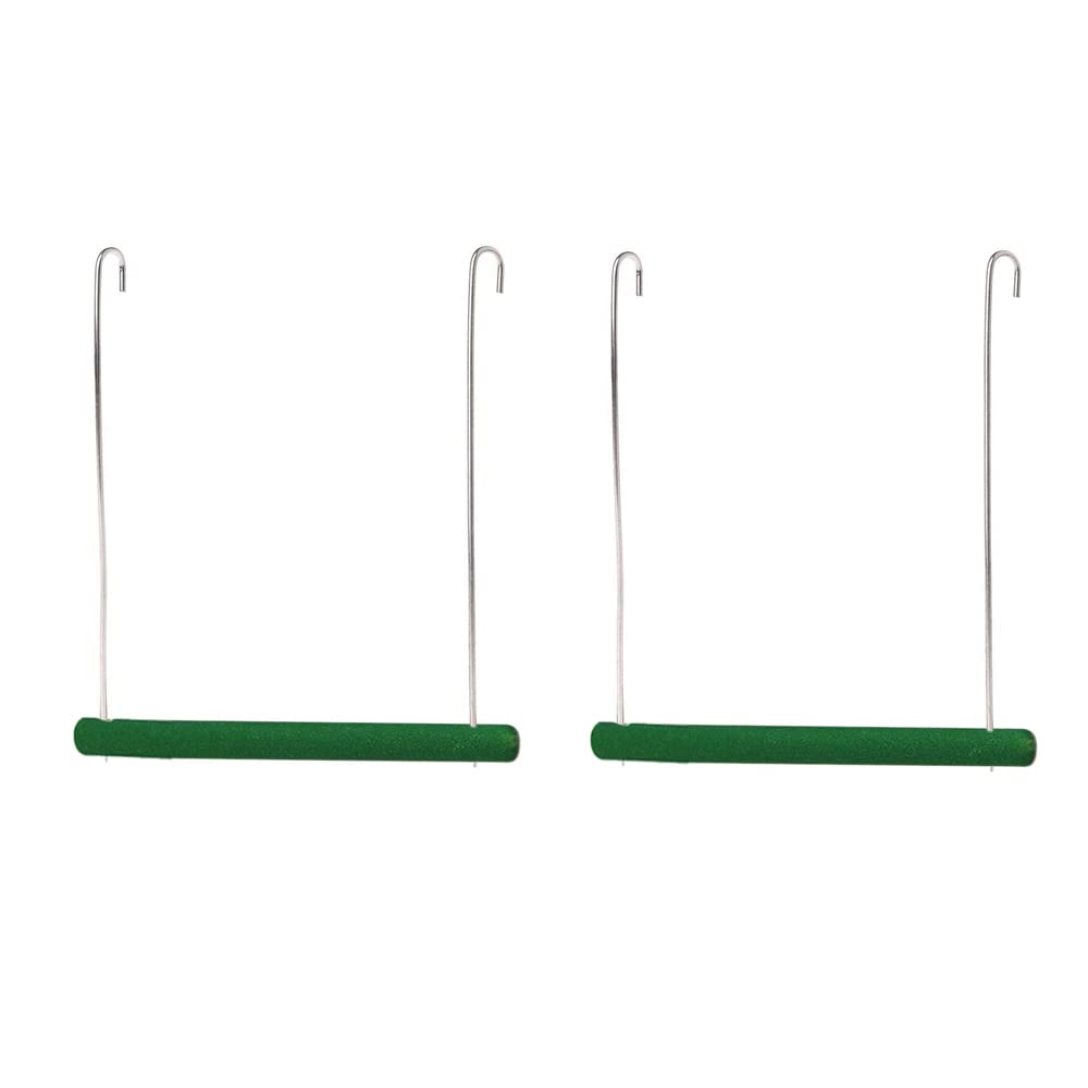 Sage Square Playful Natural Wood Sand Perch Swing Toy Cage Hanging Platform, Climbing, Exercise Perch for Birds (Large) (Pack of 2) (B0B1TSMQRT) Amazon Price History, Amazon Price Tracker