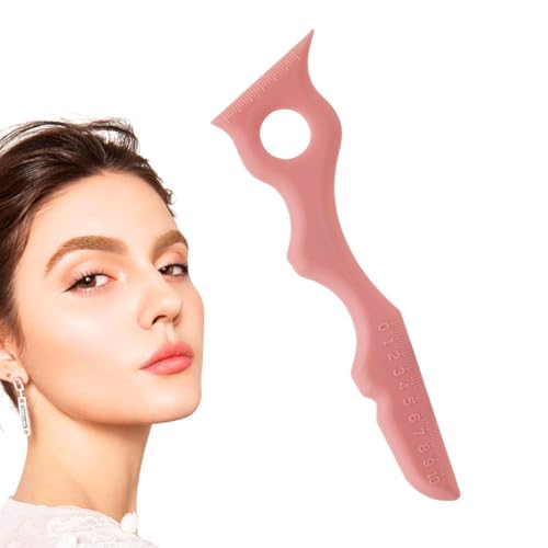 Plantilla de maquillaje de silicona, punta alada de silicona | Plantillas de cejas de labios para mujeres principiantes | Herramienta de aplicador de sombra de ojos de lápiz labial de la almohadilla d