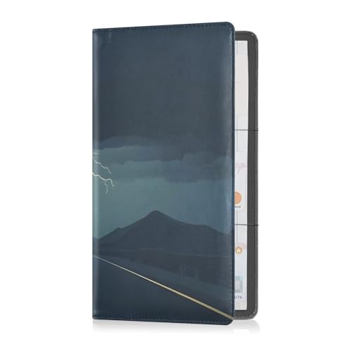 Organizador de guantera slim de cuero miniatura 7