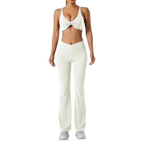 Pantalon yoga femme leggings gym grand taille fitness d'été