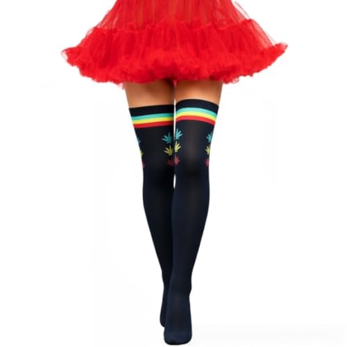Image of COUVER Over Knee High Socks Women Warm Dress Tube Stocking Cosplay Socks Thigh High Leg Warmer - 6 Pairs