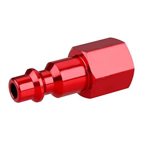 image for WYNNsky Color Fittings, 1/4''FNPT Air Plug, I/M Type-Red, 10 Pieces Ai