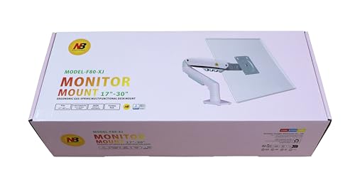 Image of TECVITY - F80 Multi Colours Gas-Struct Flexi Mount Desktop 17 inch to 30 inch Monitor Arm (Pink)