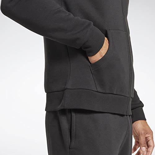 Reebok Men's Standard Full-Zip Hoodie, Black, Medium #TOP3