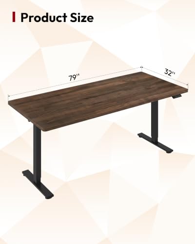 Image of SANODESK 79''x32'' Large Electric Computer Height Adjustable Standing Desk