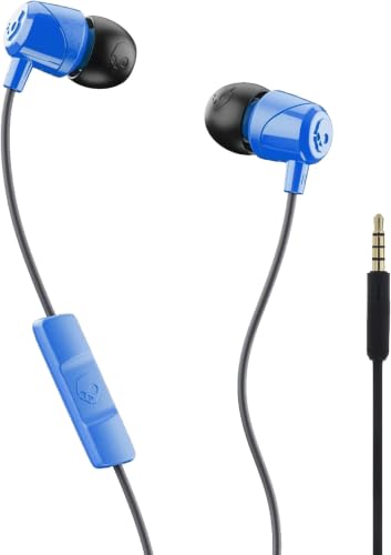 Image of Skullcandy Jib Wired Earbuds with 3.5mm AUX Plug,Noise Isolating Fit,in-Line Microphone Call and Track Control,Convenient for Travel - Cobalt Blue,(Pack of 6)