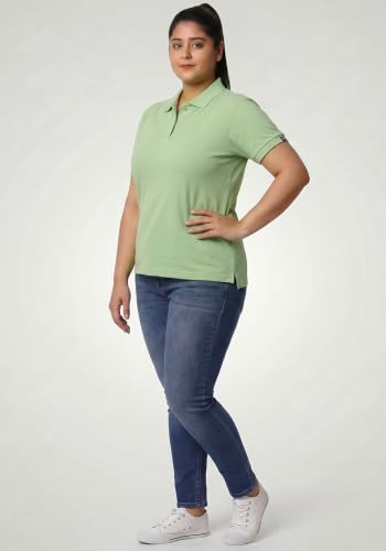 Image of Wear Your Opinion Womens Plus Size Polo Collar Neck T-Shirt Top