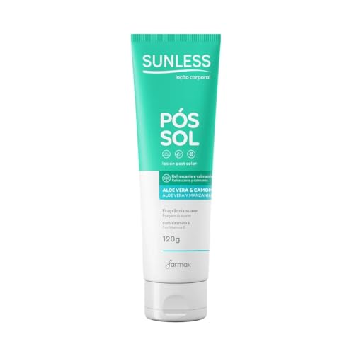Loção Corporal Pós-Sol Sunless - Aloe Vera e Camomila - 120g