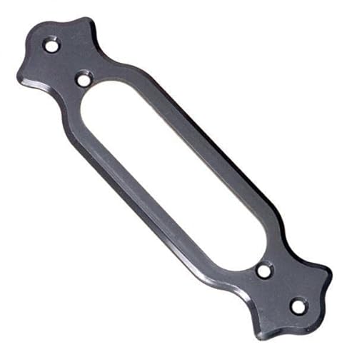 Deevoka ギター用シングルコイルピックアッププレートホルダーブラケットマウントリング6x2個 - 高性能なギターシングルコイルピックアップセット6x2個, 黒, 4個