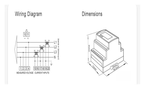 Compteur d'énergie SDM72CT-M triphasé pour optimiser la gestion électrique via RS485 - 4