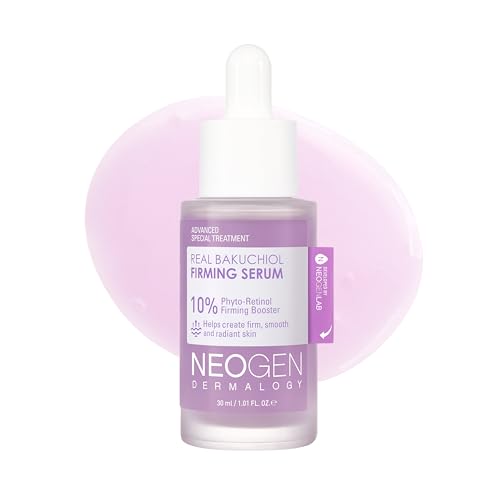 DERMALOGY by NEOGENLAB Real Bakuchiol Firming Serum 1,01 Fl Oz (30 ml) – Natürliche Retinol-Alternative für empfindliche Haut, Tages- und Nacht-Gesichtsserum festigt und minimiert feine Linien