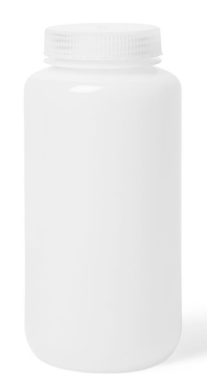United Scientific33410 | Laboratory Grade High Density Polyethylene (HDPE) Wide Mouth Reagent Bottle | Designed for Laboratories, Classrooms, or Storage at Home | 1,000mL (32oz) Capacity | Pack of 6