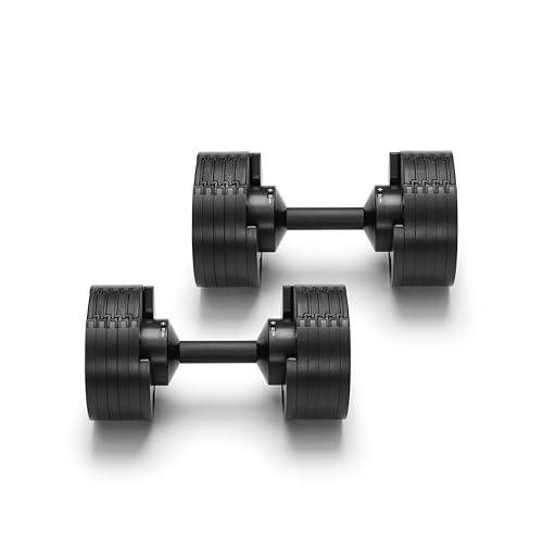 Image of NUOBELL Adjustable Dumbbell Set, 5-50 LB or 5-80 LB, Easy Twist 2024-25 Model, All-In-One Weights Set (Pair) for Home, Original Manufacturer