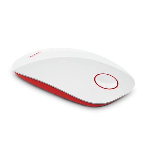 Image of Goldmedal Curve Plus 204083 Polycarbonate Salsa Polyphonic Multitune Musical Door Bell (White and Red) | 4 Mode-Hindi Multitune-20 Melodies, & Pod, Big Ben Chime,Hindi Multitune with Pod - 26 Melodies, Hindi Multitune-20 Melodies