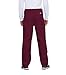 Cherokee Men's Originals Unisex Drawstring Cargo Scrub Pant, Wine, Large