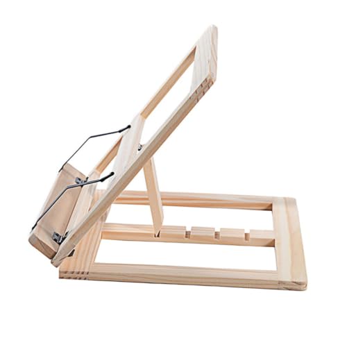 Pupitre de lecture pliable en bois avec support pour livres et catalogues