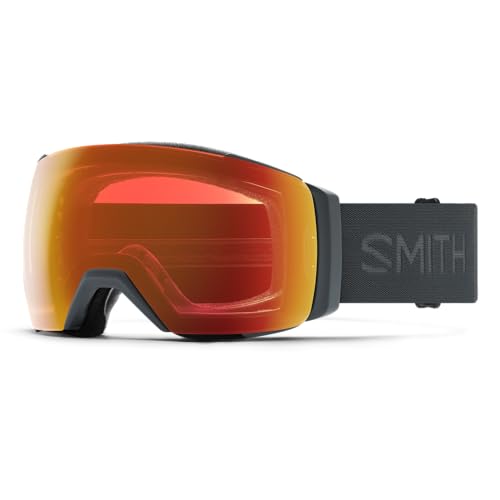 Image of Smith Optics I /O MAG XL Unisex Snow Winter Goggle - Slate, ChromaPop Everyday Red Mirror