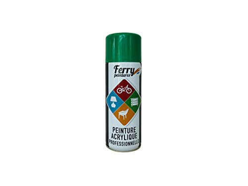 Bombe de peinture Vert mousse - 400ml - Qualité Professionnelle - Ferry Cover