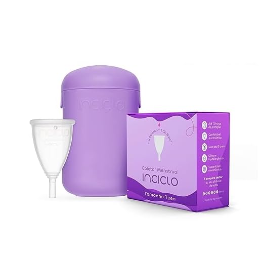 Coletor Menstrual Inciclo + Cápsula Esterilizadora Lavanda (Teen (até 19 anos e sem filhos))