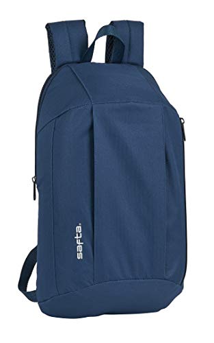 safta Mini Mochila Uso Diario, 220x100x390mm, Azul Marino