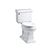 Kohler K-3818-0 Memoirs Comfort Height Two-Piece Elongated 1.6 gpf Toilet with Classic Design, White