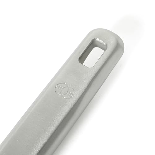 Image of Calphalon Prime Slotted Spatula, Slotted Fish Turner, Stainless Steel Kitchen Flipping Spatula, Flexible Heavy-Gauge Heat Resistant for Seafood, Weighted Handle for Control