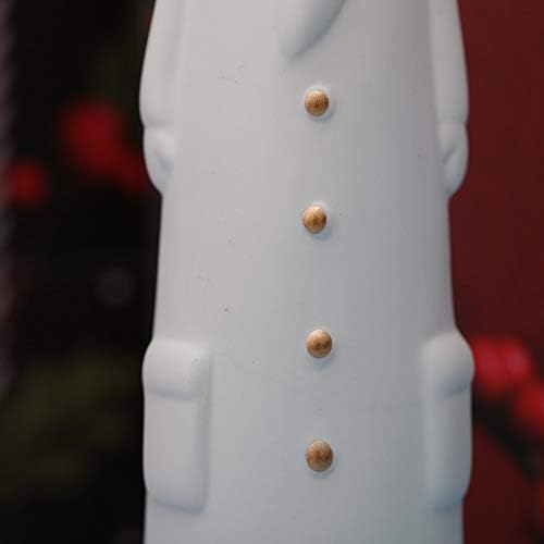 Ceramic Santa Claus Statue, Cute Statues, Father Christmas Figurines for Home Desk Shelf Decor/A Set of 3pcs (Father Christmas/A Set 3pcs) (White) - Image 6