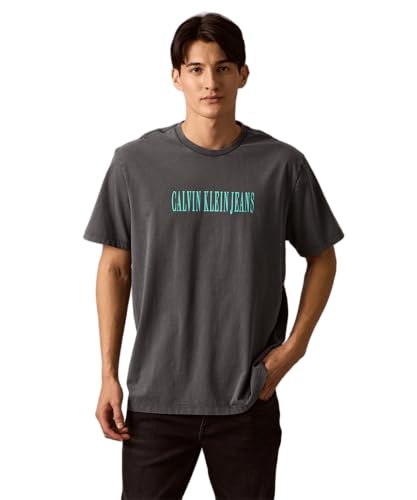 [カルバン クライン] 【ブランド公式】 ショートスリーブ アシッドウォッシュTシャツ 4RB854G S EBONY4XN