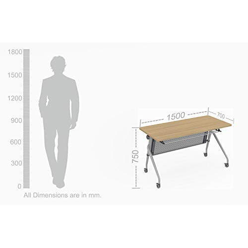 Image of MONARCH Lean Foldable Table Engineered Wood Study Table, Laptop, Computer Table Desk for Home & Office | Work from Home