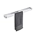 KES Toallero de Baño sin Taladro Toallero de Barra Pared 60cm Toallero Aro Adhesivo Aluminio Plata, BTH402S60