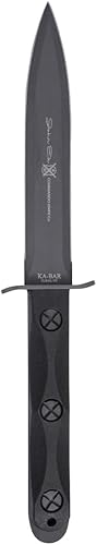 KA-BAR EK44, Ek EK44 4 con funda, negro de 12.625 pulgadas