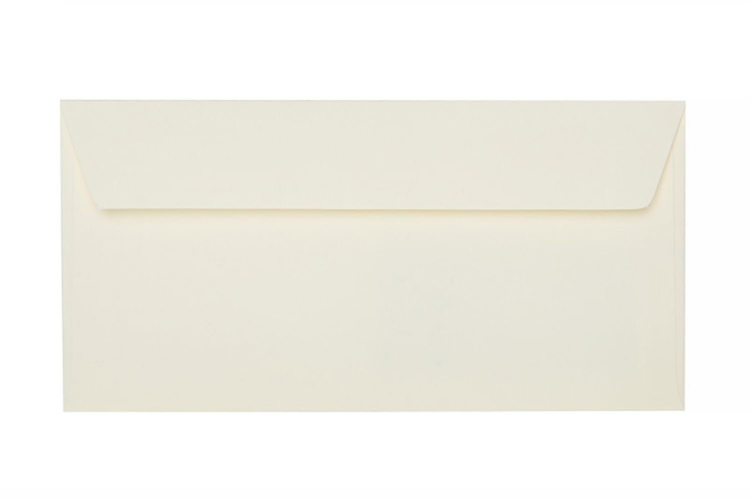 Enveloppes format DIN long, 110 x 220 mm, 120 g, rabat droit avec patte autocollante, idéales pour anniversaire, mariage, invitations, cartes de vœux, Noël 150 x 01 Crème