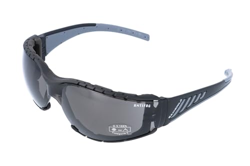 Lunettes de ski anti-buée Gamswild WS7122 avec clip de protection amovible gris